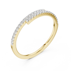 Half Eternity Round Cut Diamond Wedding Band