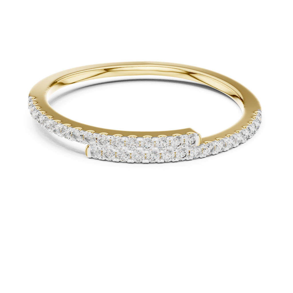 Half Eternity Round Cut Diamond Wedding Band