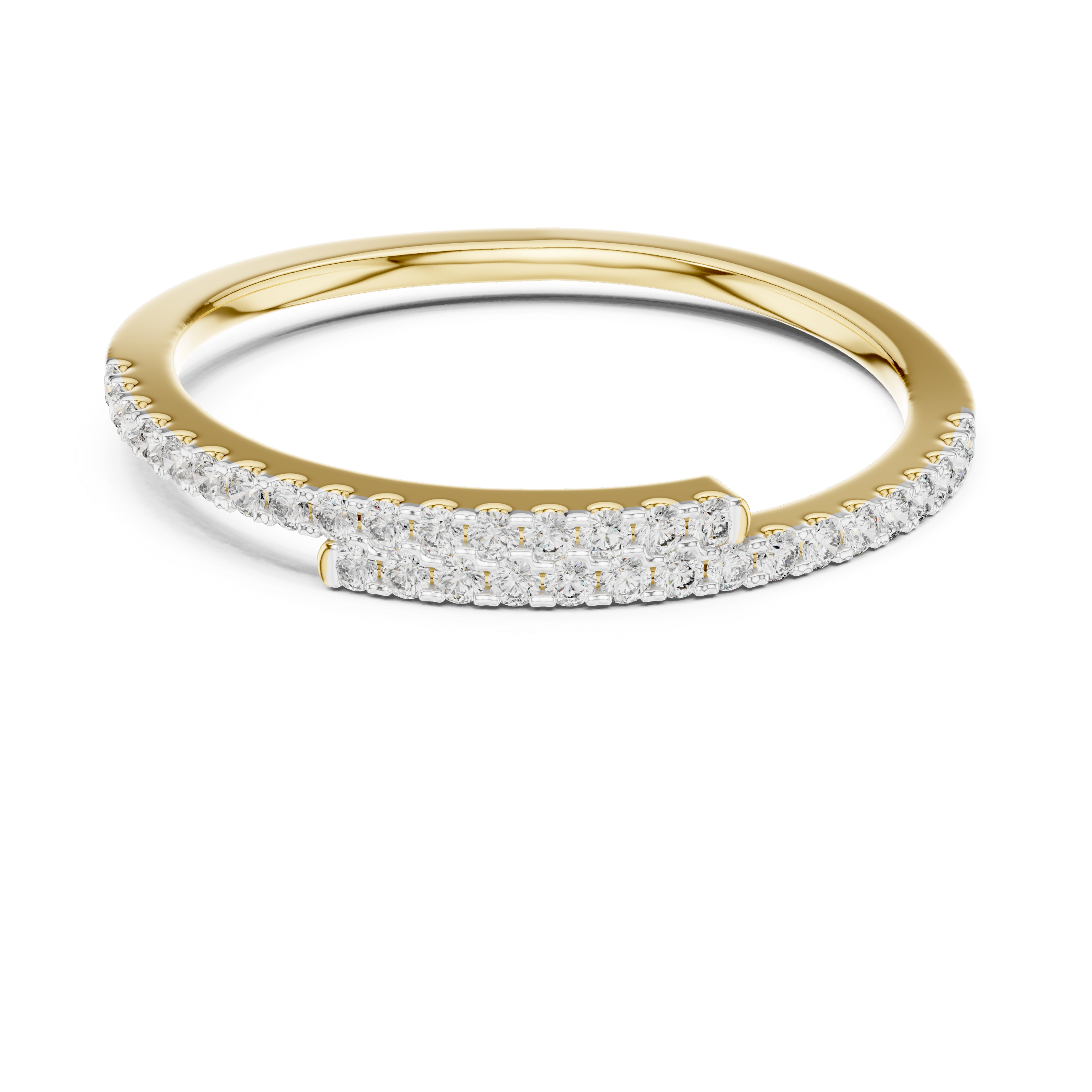 Half Eternity Round Cut Diamond Wedding Band
