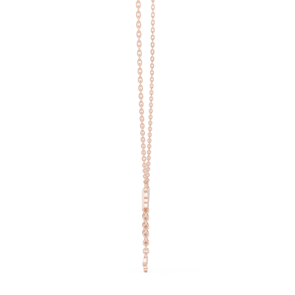 Multiple Butterfly Shape Pendant With Round Lab Diamond