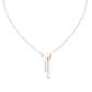 Multiple Butterfly Shape Pendant With Round Lab Diamond