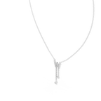 Multiple Butterfly Shape Pendant With Round Lab Diamond