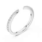 Round Cut Open Claw Diamond Engagement Ring