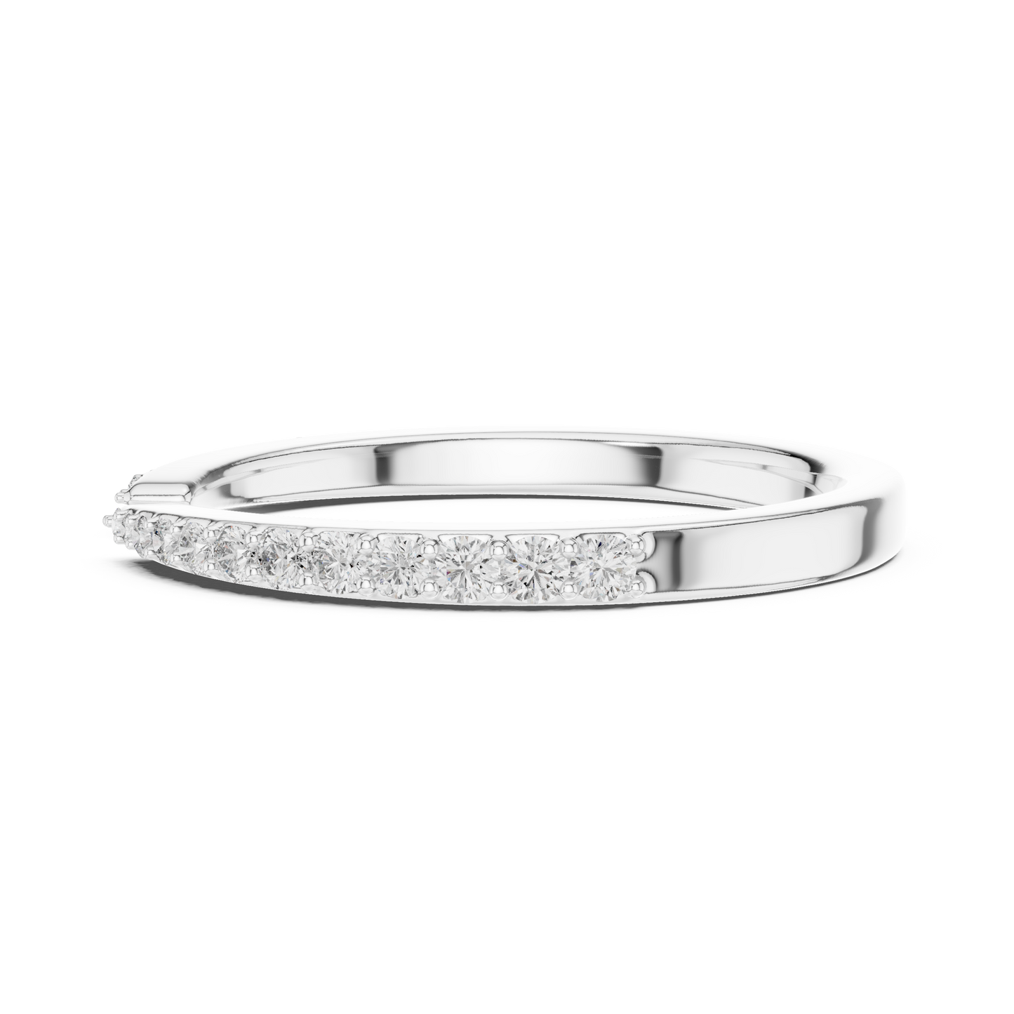 Round Cut Open Claw Diamond Engagement Ring