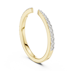 Round Cut Open Claw Diamond Engagement Ring