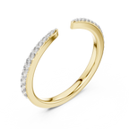 Round Cut Open Claw Diamond Engagement Ring