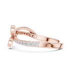 Round Cut Diamond Floral Engagement Ring