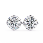 Round Cut Lab Diamond Stud Earring