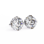 Round Cut Lab Diamond Stud Earring