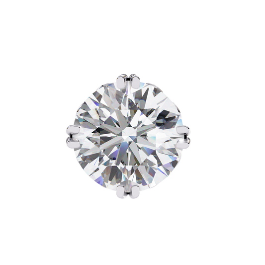 Round Cut Lab Diamond Stud Earring