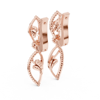 Round Cut Lab Grown Diamond Dangle Earrings