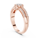 Bridal Set Round Diamond Wedding Ring