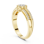 Bridal Set Round Diamond Wedding Ring