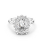 2 Carat Oval Cut Lab Diamond Halo Engagement RIng