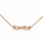 Round Cut Lab Diamond Infinity Shape Pendant