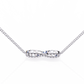 Round Cut Lab Diamond Infinity Shape Pendant
