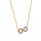 Round Cut Lab Diamond Infinity Shape Pendant