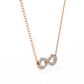 Round Cut Lab Diamond Infinity Shape Pendant