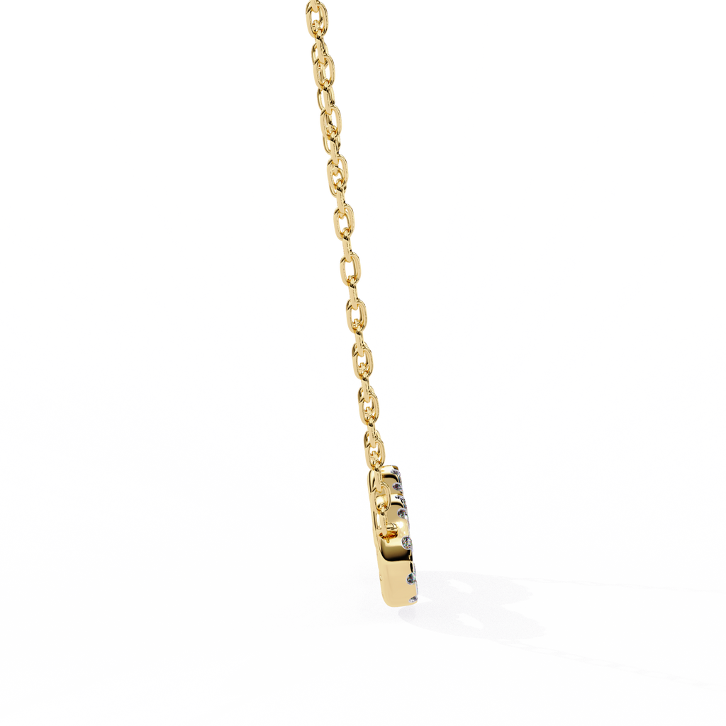 Round Cut Lab Diamond Infinity Shape Pendant