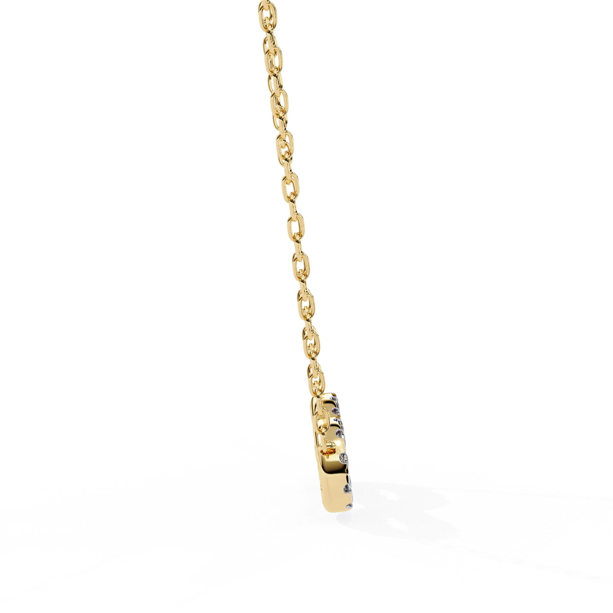 Round Cut Lab Diamond Infinity Shape Pendant