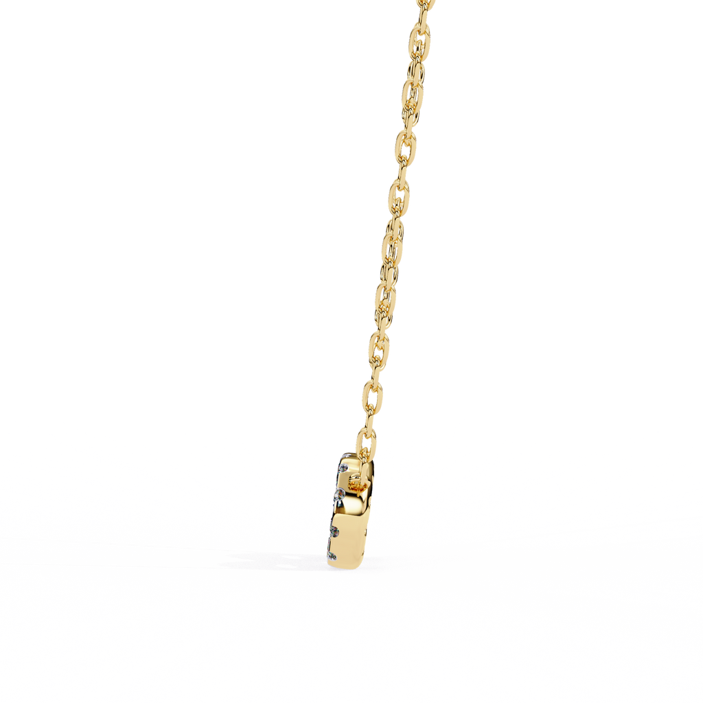 Round Cut Lab Diamond Infinity Shape Pendant