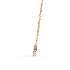 Round Cut Lab Diamond Infinity Shape Pendant