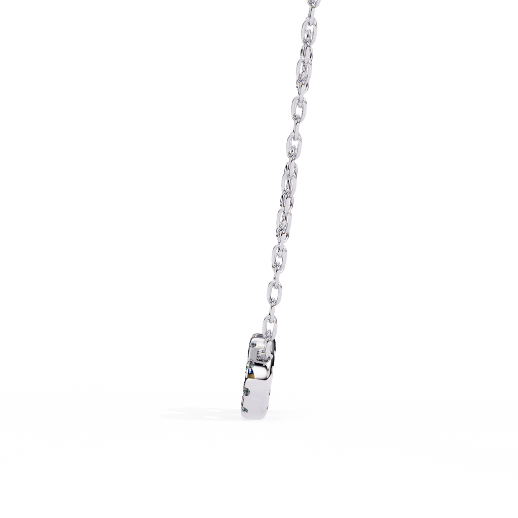 Round Cut Lab Diamond Infinity Shape Pendant