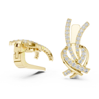 Luxury Round Cut Diamond Bridal Set Earrings