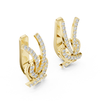 Luxury Round Cut Diamond Bridal Set Earrings