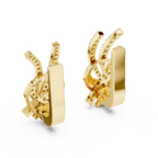 Luxury Round Cut Diamond Bridal Set Earrings