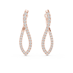 Multiple Round Shape Diamond Hoop Earrings