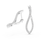 Multiple Round Shape Diamond Hoop Earrings