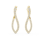 Multiple Round Shape Diamond Hoop Earrings