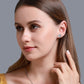 Round Cut Lab Diamond Flower Shape Diamond Earrings