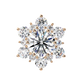 Round Cut Lab Diamond Flower Shape Diamond Earrings