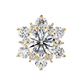 Round Cut Lab Diamond Flower Shape Diamond Earrings
