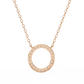 Round Cut Lab Diamond Circle Pendant