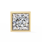 Princess cut Lab Diamond Bezel Set Earrings