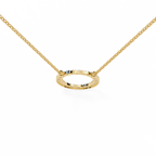 Round Cut Lab Diamond Circle Pendant
