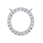 Round Cut Lab Diamond Circle Pendant