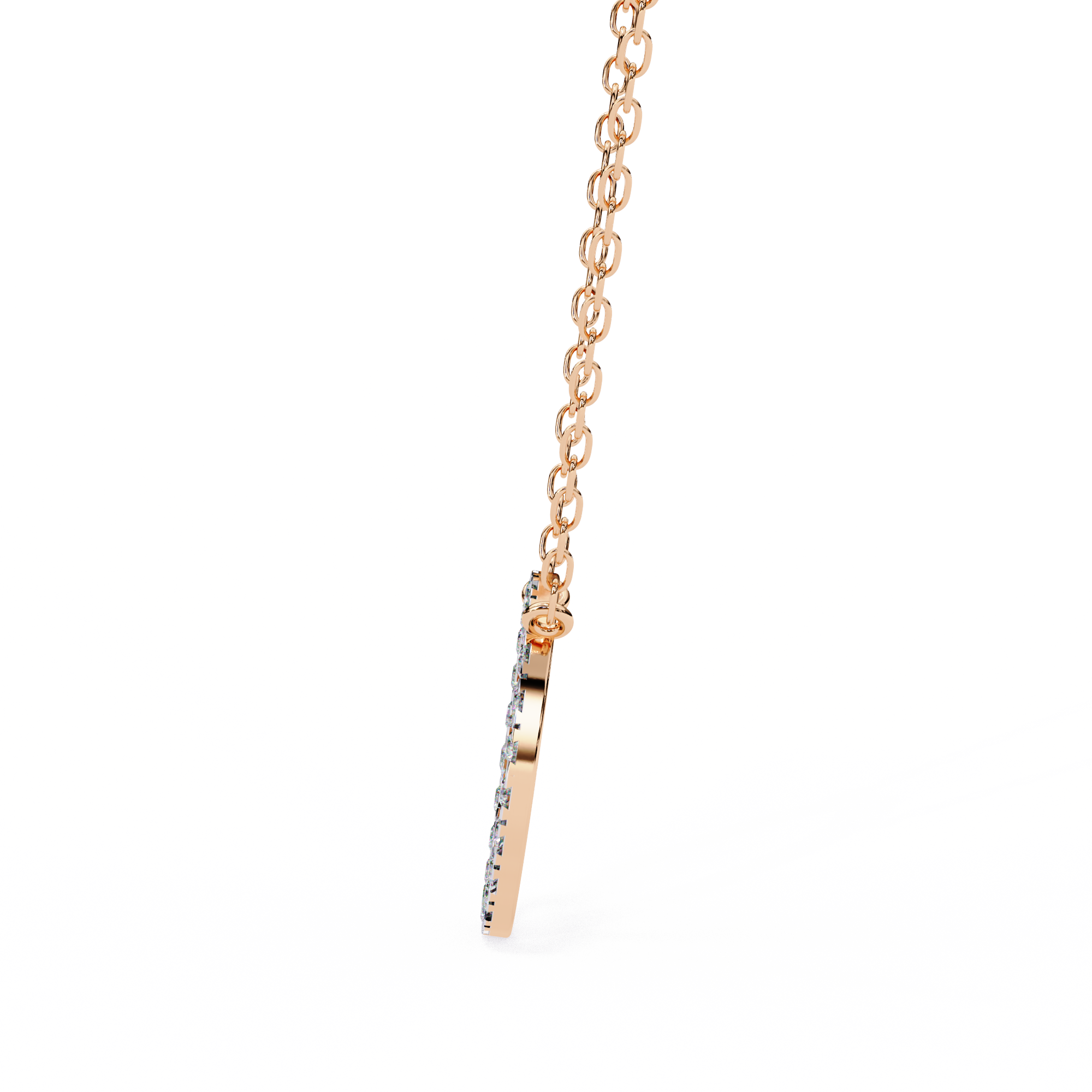 Round Cut Lab Diamond Circle Pendant