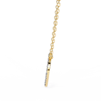 Round Cut Lab Diamond Circle Pendant