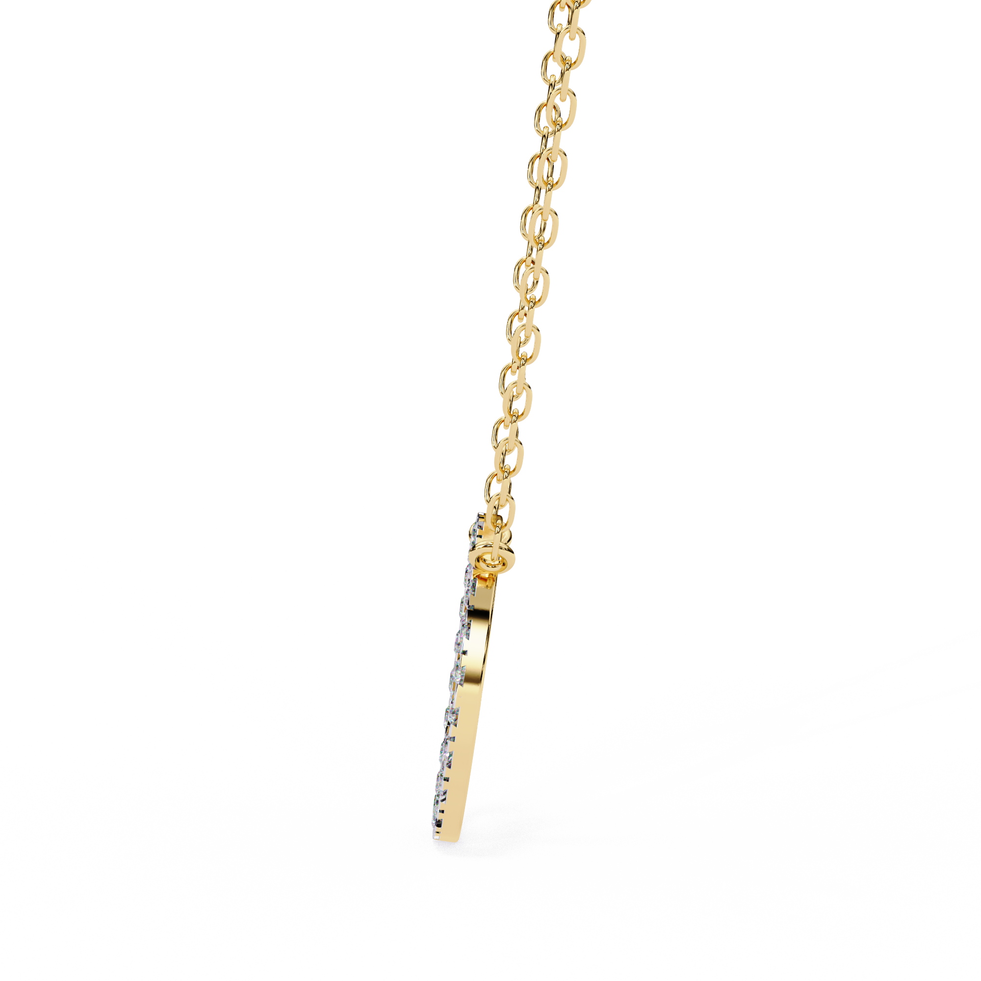 Round Cut Lab Diamond Circle Pendant