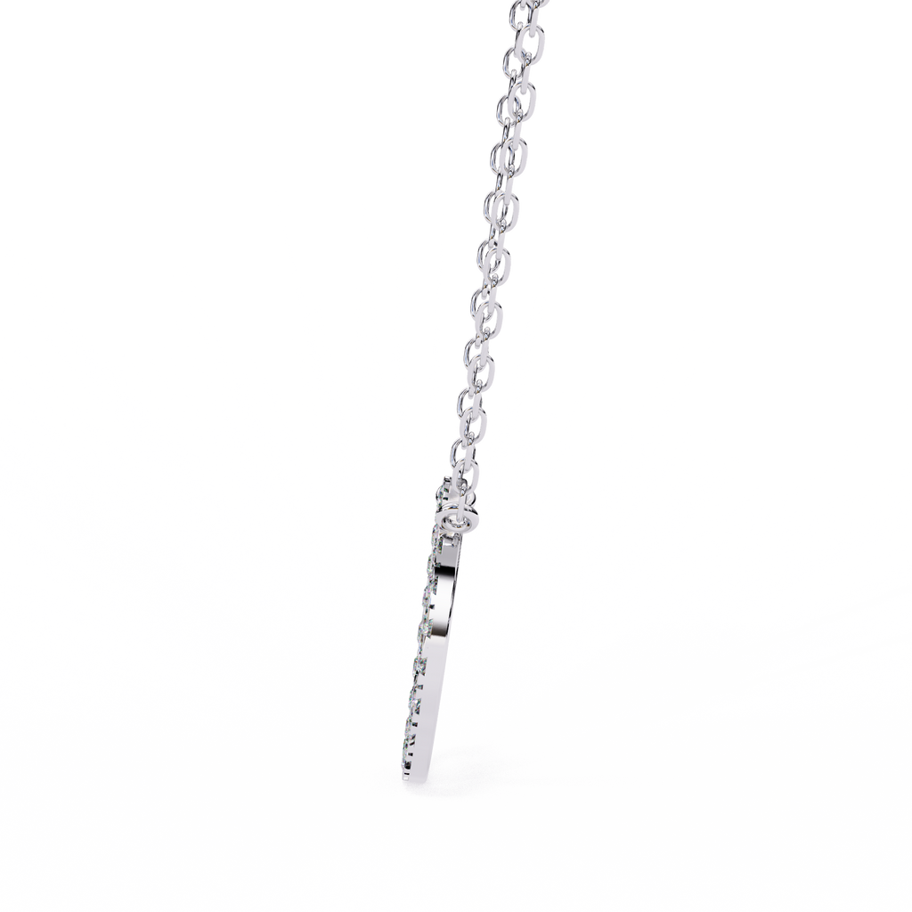 Round Cut Lab Diamond Circle Pendant