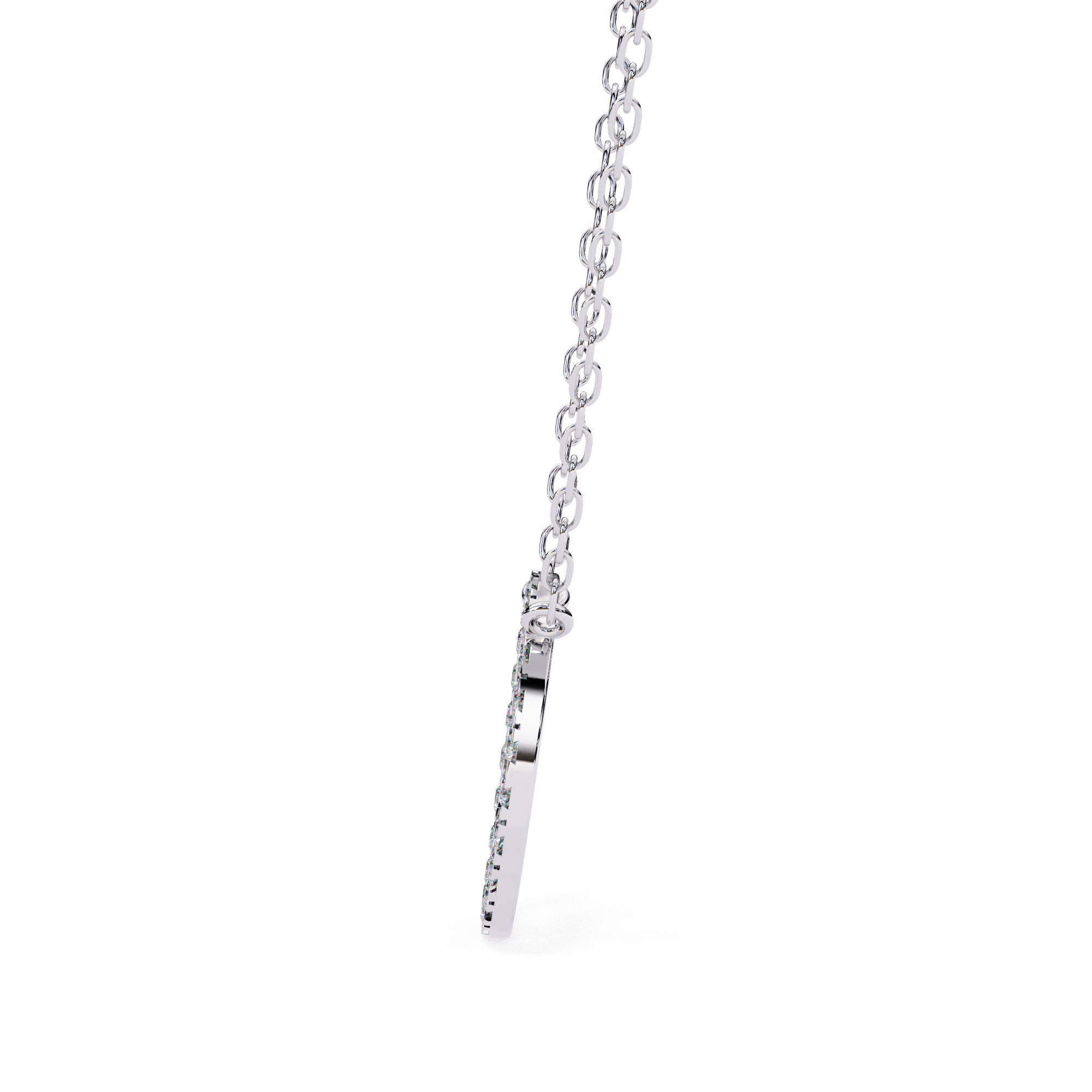 Round Cut Lab Diamond Circle Pendant