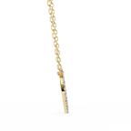 Round Cut Lab Diamond Circle Pendant