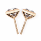 Princess cut Lab Diamond Bezel Set Earrings