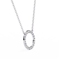 Round Cut Lab Diamond Circle Pendant