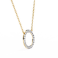 Round Cut Lab Diamond Circle Pendant