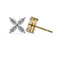 Marquise Cut Lab Diamond Floral Stud Earrings